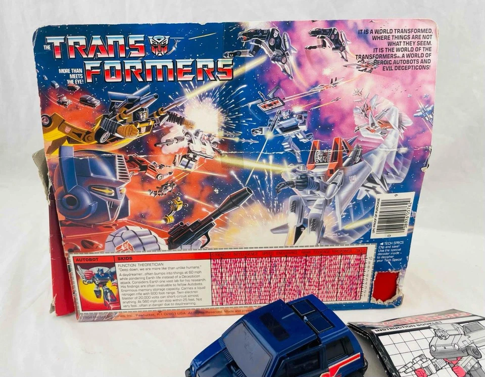 Transformers Original G1 1985 Pre Rub Skids Complete w/ Box - Image 4 of 4