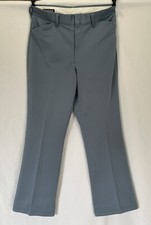 Vintage 1970s Powder Blue Polyester Disco Flared Pants
