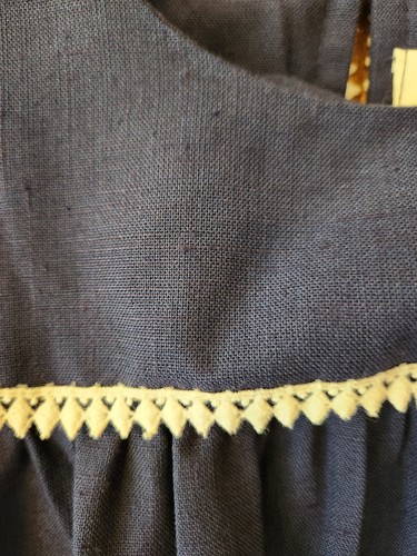 Historical Pioneer Girls Dress Colonial Kids Pilgrim Collar Costume Prairie - Picture 2 of 8