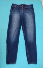 NOBO No Boundaries Women's High Rise Sculpting Skinny Jeans Stretch Blue Size 13