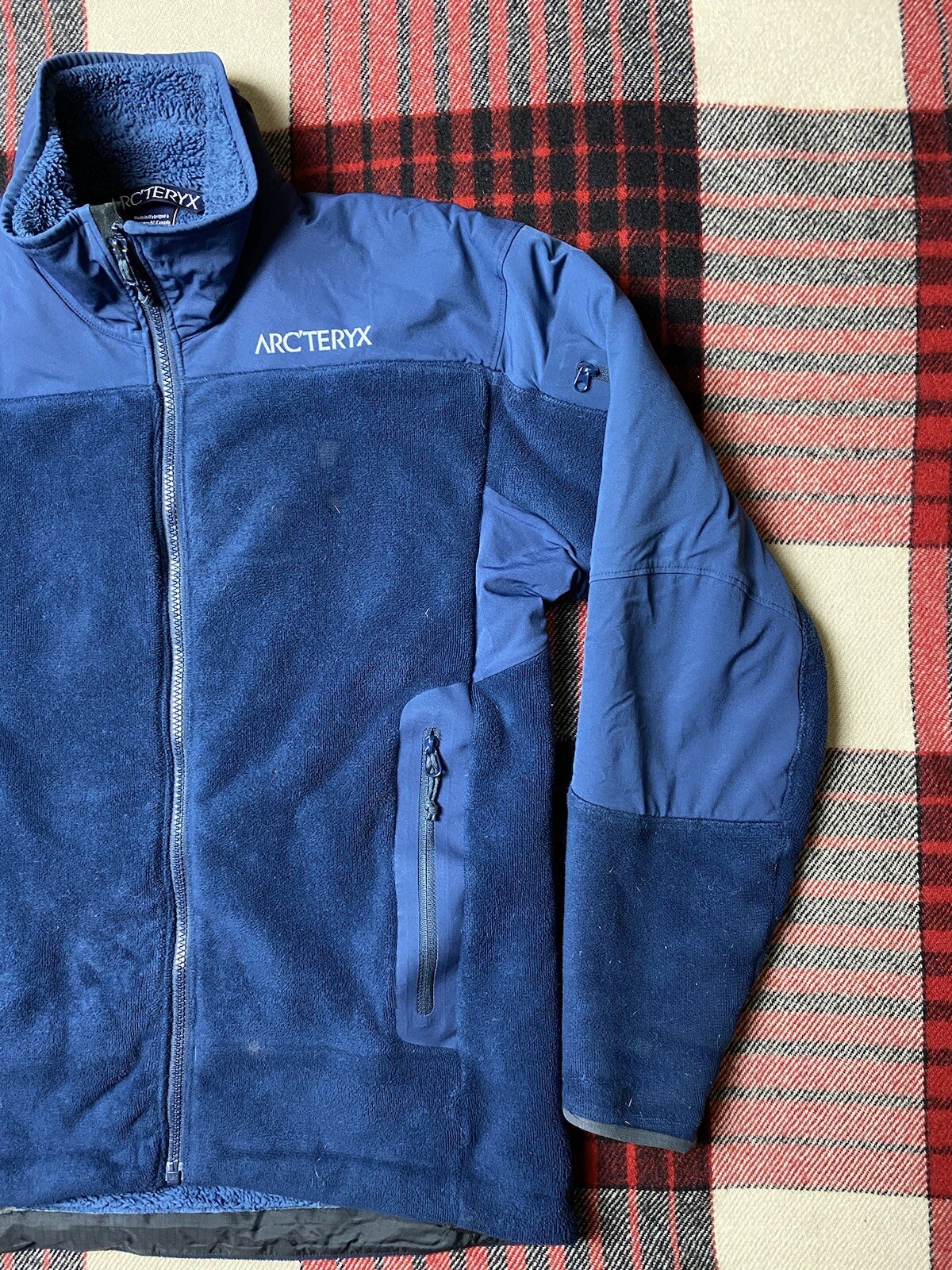 Giacca Blu Arc'teryx Deep Pile Cerniera Intera Pile Da Uomo Small