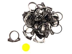 HELLERMAN TYTON HEAVY DUTY NYLON HOSE CLAMPS 1.120 TO 1.286 LOT OF 50