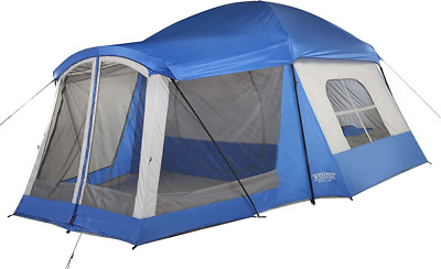 Wenzel Klondike 8 Person Water Resistant Tent with Convertible Screen Room for F