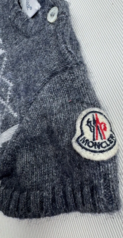 Moncler Infantil Fair Isle Suéter Vestido 60cm 3-6 Meses Foto 3 de 4