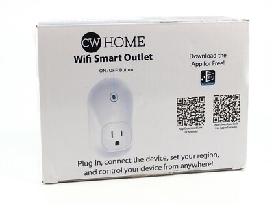 CW Home WiFi Smart Outlet Plug | eBay