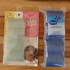 Vintage 60s-70s  2002 Goody Self Holding Rollers 4- 1 3/8" 4- 1 7/8"