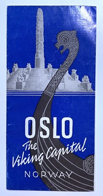BROSCHÜRE: 1965 NORWEGISCHE STAATSBAHNEN - Oslo Die Wikingerhauptstadt Norwegen