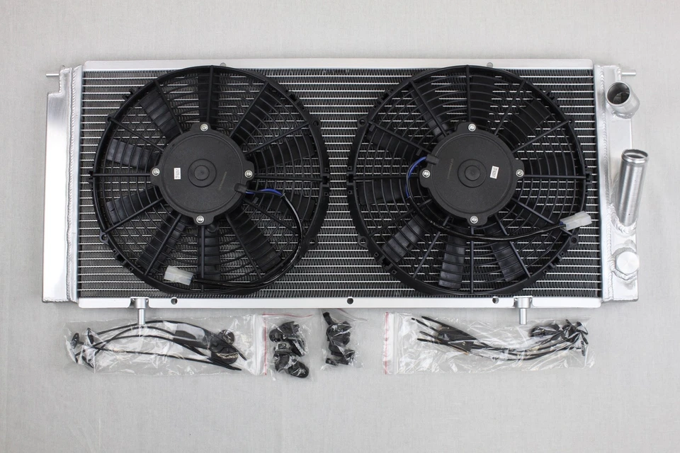GT PERFORMANCE Radiateur tout ALU Renault R21 2L Turbo essence quadra aluminium +2 Ventilateur