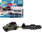 New Listing2004 Hummer H2 Medium Sage Green with Open Trailer Limited Edition to 6012 piece
