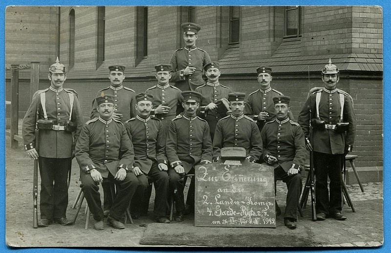 CPA Photo: Soldats du 4° Garde-Regiment zu Fuß / Allemagne / 1912 - Photo 1/1