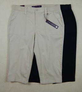 gloria vanderbilt ribbed utility shorts