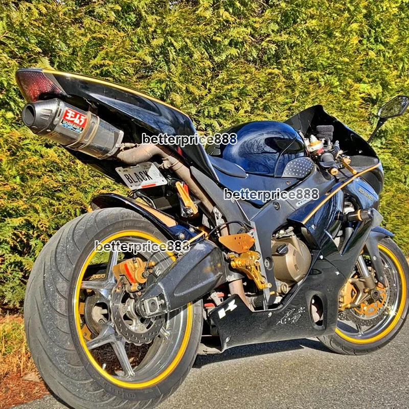 Tubo silenciador escape carbono para Kawasaki Ninja ZX6R ZX636 2004-2008 Foto 2 de 4