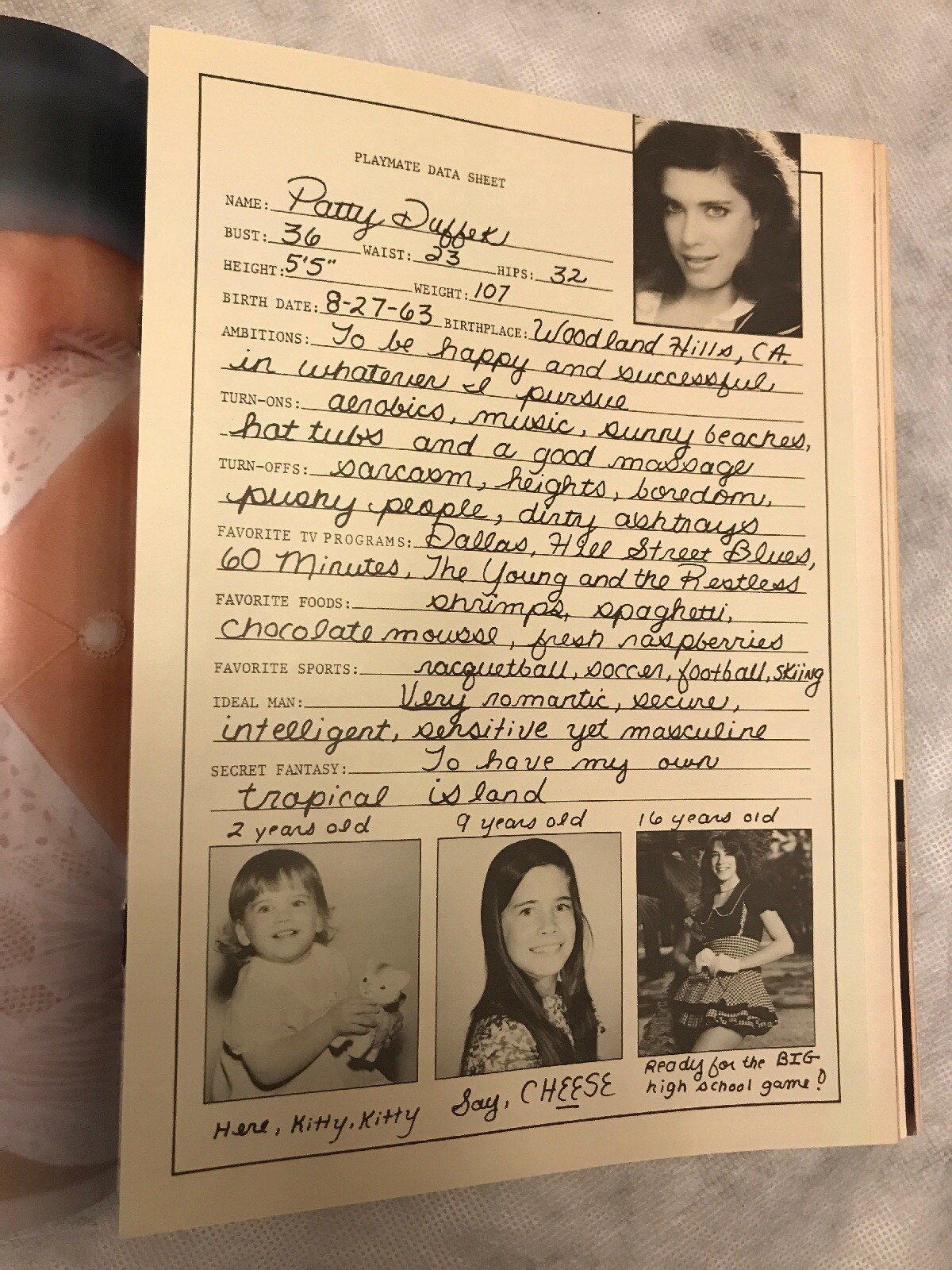 Complete May 1984 Playboy Magazine Rita Jenrette Calvin Klein Patty Duffek | eBay