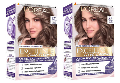 L'Oréal Excellence Duo Creme 7NB L'OREAL Excellence Crème - 7 DARK BLONDE | eBay