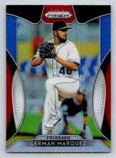 2019 Panini Prizm Prizms Cosmic Haze #123 German Marquez (ref 204614)