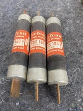 3 Cefco CRS-100 Time Delay Fuse Class K-5 Blade New Old Stock