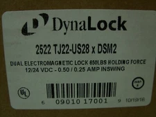 DynaLock 2511TJ 650lb Dual Electromagnetic Door Lock Inswing 609010170019 NOS