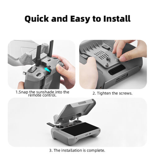 For DJI Mini 4 Pro RC2 Controller Protector Sun Hood Sunshade Cover Accessories - Picture 13 of 14