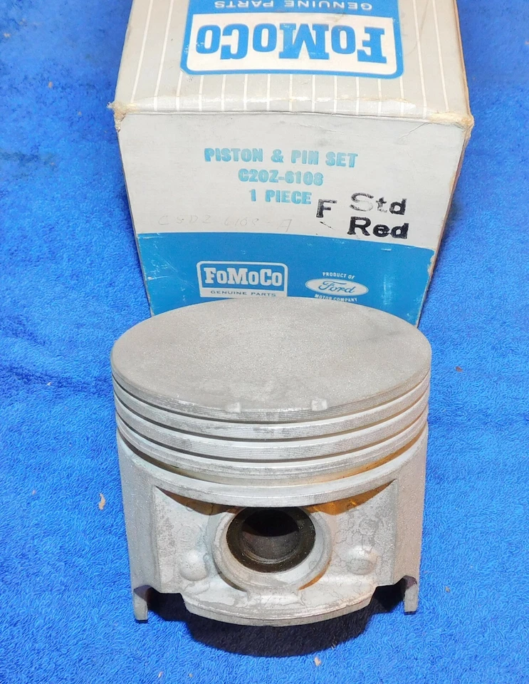 1963-1985 Ford Mustang LTD Mercury Cougar Lincoln NOS 289 302 STD. PISTON & PIN - Image 3 of 4