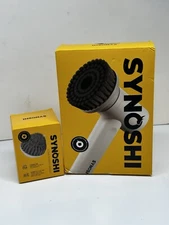 New! Synoshi Electric Spin Scrubber |  3 Cleaning Heads | Rechargeable, Cordless