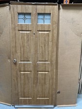 External Enduradoor Matt Mersey Oak Composite Solid Timber Glazed Door