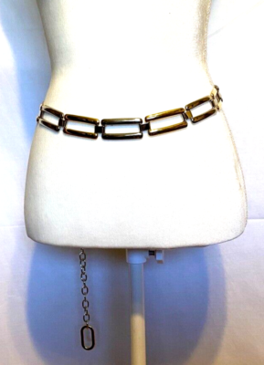 Silver and gold metallic chain belt Amazon.com: Women Silver Gold Mix Metal Chain Thick Links  main image 4