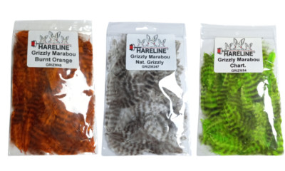 Hareline Grizzly Marabou Fliegenbinden Meerforelle Polar Magnus