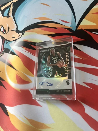 Xavier Tillman. 1/1. Black Prizm Auto Prospect Rookie Card.