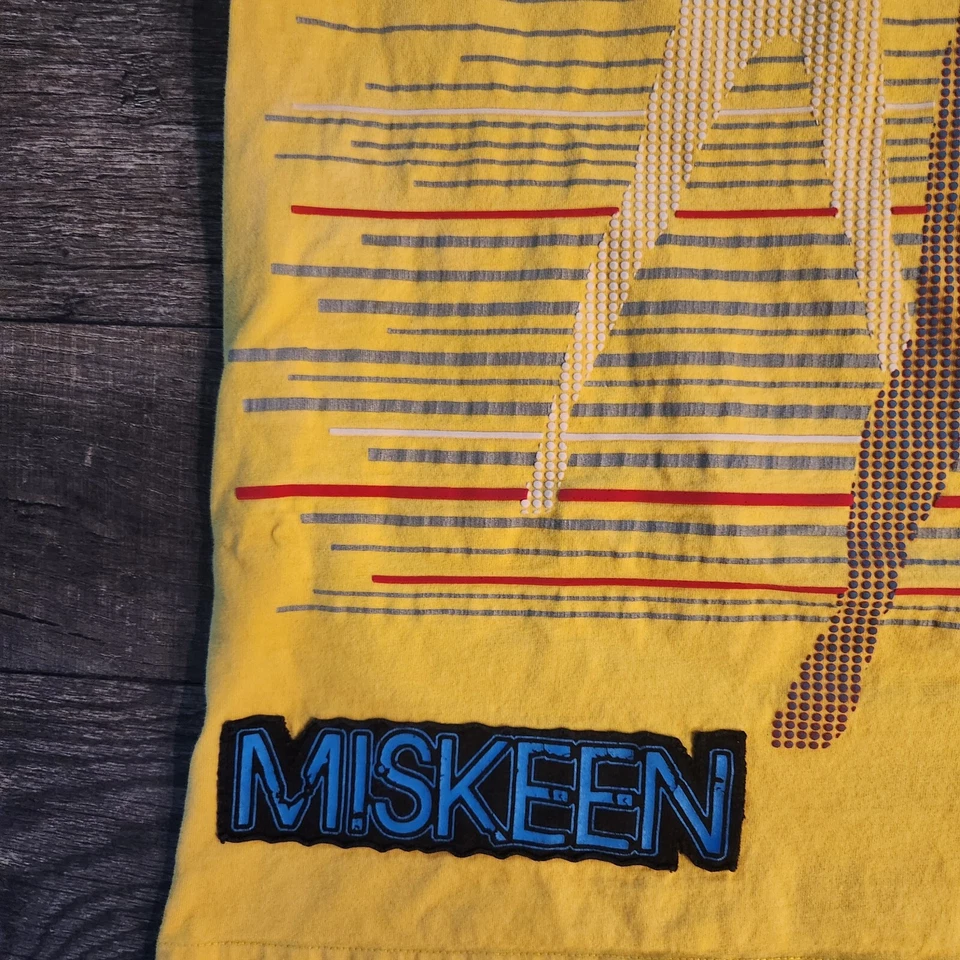 Camiseta Miskeen Originals 2XL Hip Hop Amarilla Niña Bordada Streetwear Amarilla Foto 3 de 4