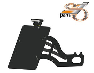 Side Mount license plate holder compatible with Harley Davidson Sportster 04-20 black