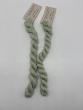 Silk and Ivory Needlepoint Yarn 28.8 Yd New Lot Of 2 Celery Color 3