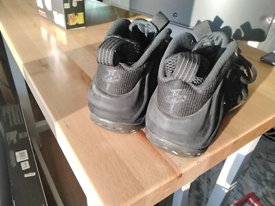 NIKE AIR FOAMPOSITE ONE PRM 7.5 Triple BLACK SUEDE ANTHRACITE