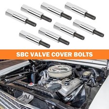 8pcs Chrome Valve Cover Bolts Stud Kits For Chevy Sbc 283 305 327 350 383 Engine 8pcs Chrome Valve Cover Bolts Stud Kits For Chevy Sbc 283 305 327 350 383 Engine