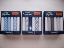 Wembly Hankies Six Swanky Men's Handkerchiefs Solids Prints Select Color NIB