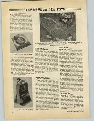 1946 PAPER AD Article The Perry Toy Co Nu-Matic Rifle Store Display Rack Stand 