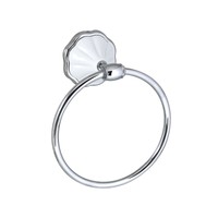 Modona Towel Ring - White Porcelain & Polished Chrome - Flora S... Free Shipping Modona Towel Ring - White Porcelain & Polished Chrome - Flora S... Free Shipping