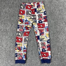 Spiderman 3 Pajama Pants Kids Size 8 2007 Vintage All Over Print Comic Marvel