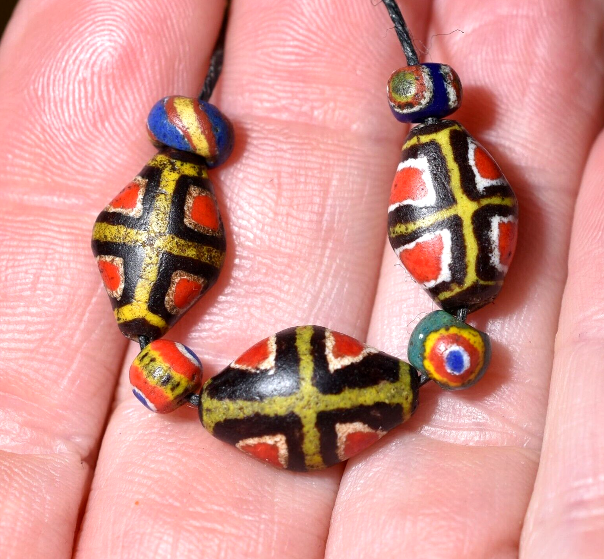 Collection Rare Antique Kiffa African Powder Glass Trade Beads