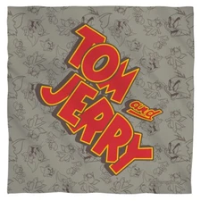 Tom And Jerry "Logo" Bandana - 22" x 22"