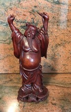 Buddha in Legno Massello Sculture Orientali lignee/resina