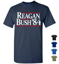 Reagan / Bush '84 Retro Campaign Logo T-Shirt, Men Women Youth, Ronald Reagan