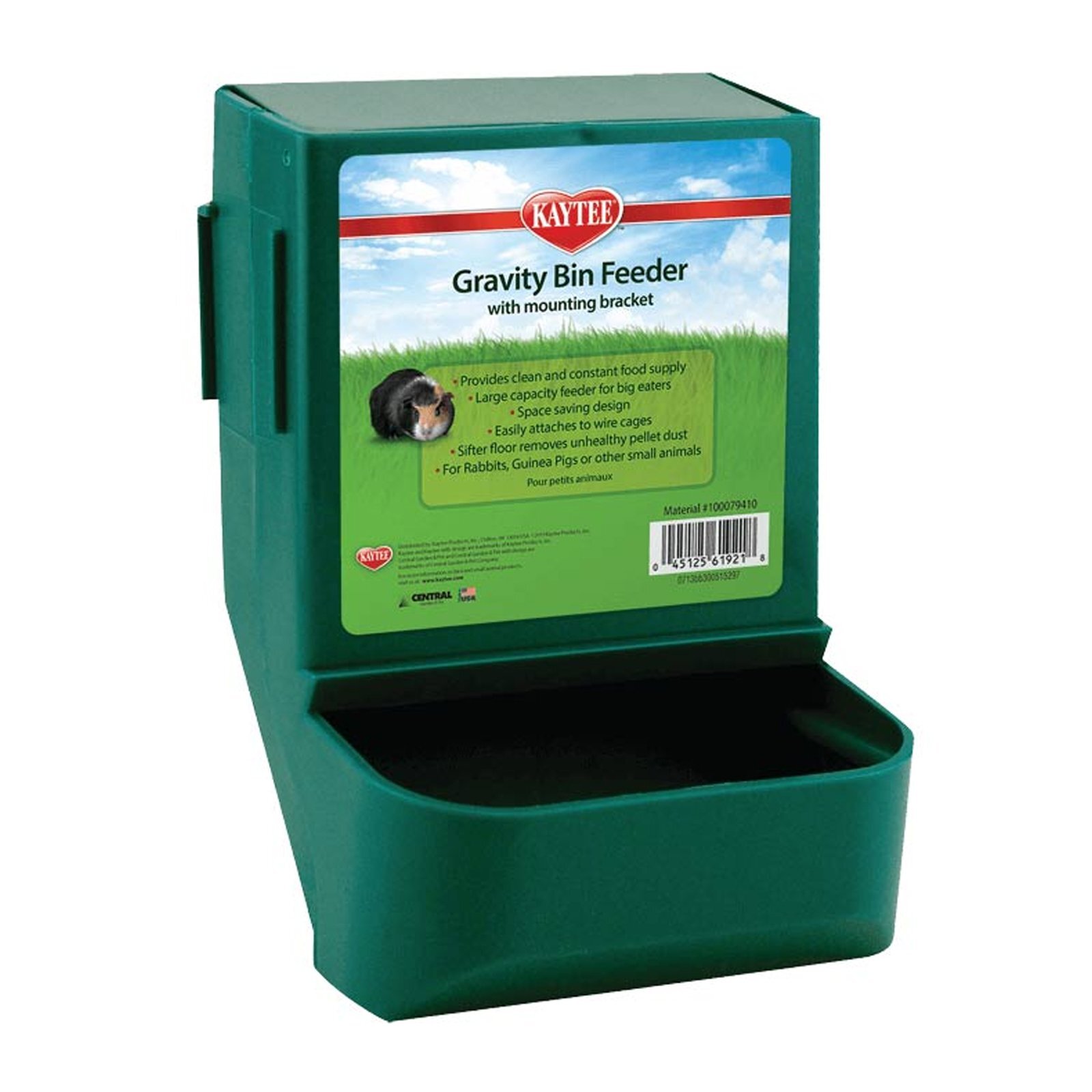 Kaytee Gravity Bin Feeder With Bracket (Single) Assorted Colours