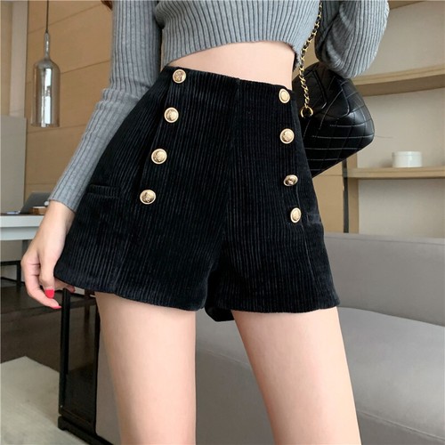 Sweet High Waist Casual Summer Women Girls Mini Shorts Hot Pants Double  Button | eBay