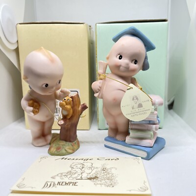 Rose O'Neill kewpie Kato Kogei Graduation & Little friend