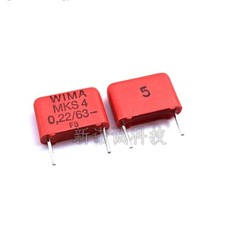Germany WIMA 224 0.22UF 63V 63V 220nF 224J 5 MKS4 Pitch 10mm Film Capacitor