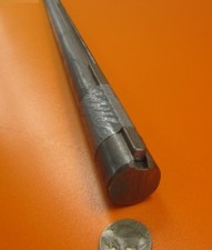Albero con chiave parziale in acciaio, diametro 1,0" x 48" di lunghezza, chiave - 1/4" di larghezza x 1/8" di profondità