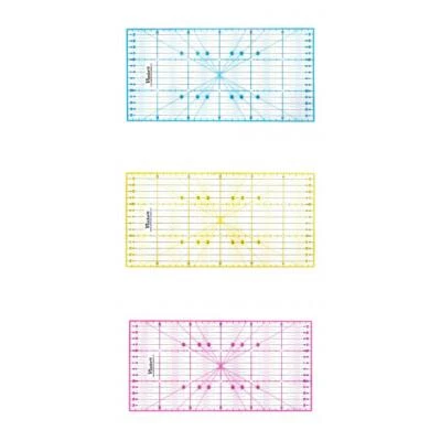 Victor transparentes Lineal zum Basteln, Naehen, Patchwork Schneiderlineal