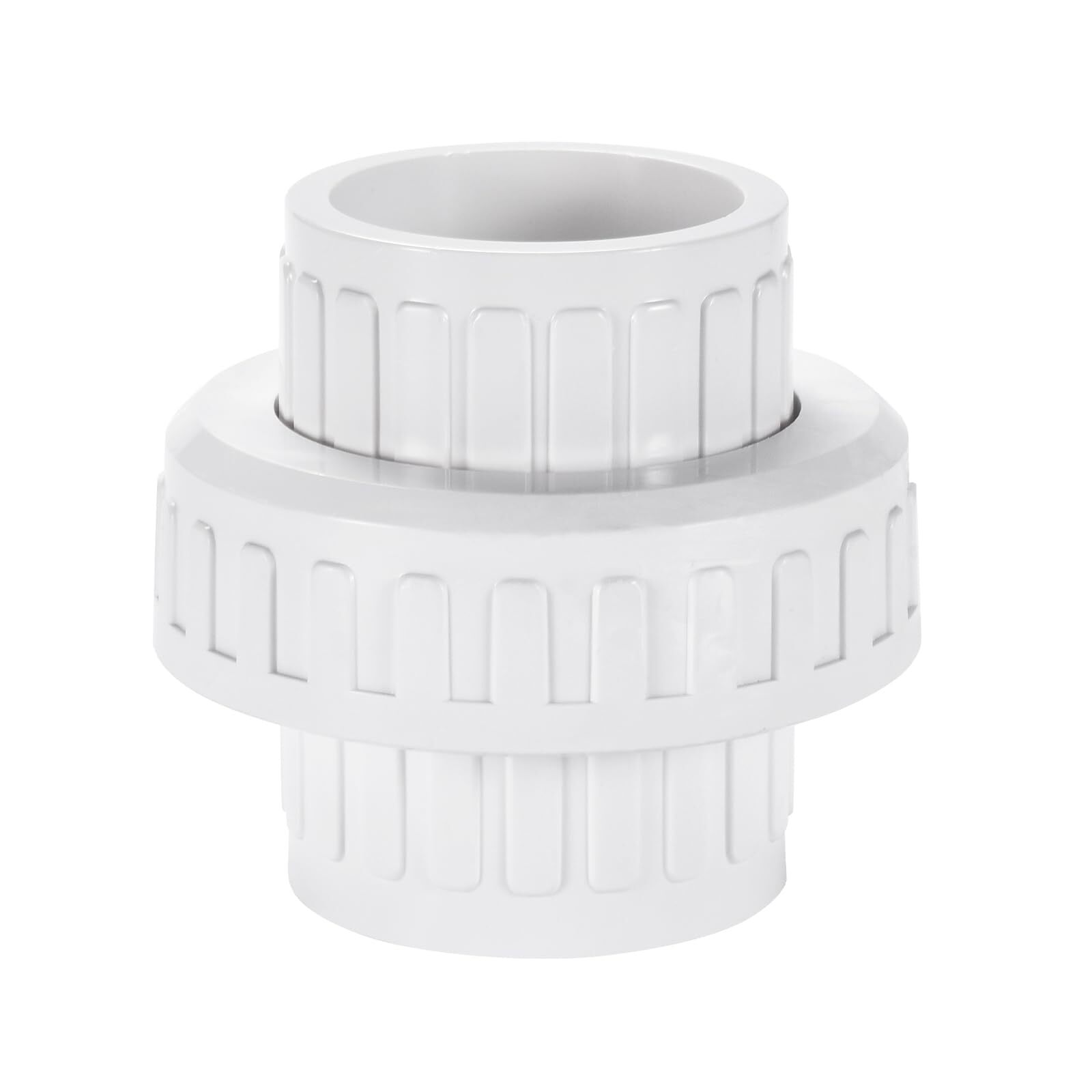 3" PVC Union Coupling Pipe Fitting Schedule 40 Slip Union White 1 Pack