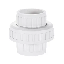 3" PVC Union Coupling Pipe Fitting Schedule 40 Slip Union White 1 Pack