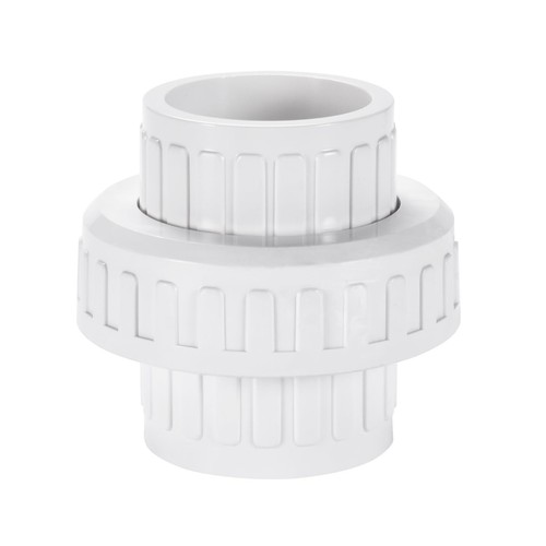3" PVC Union Coupling Pipe Fitting Schedule 40 Slip Union White 1 Pack
